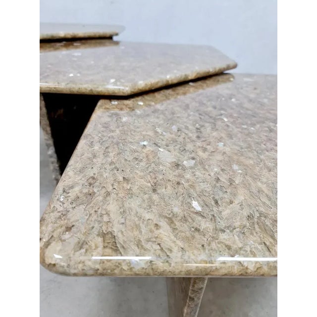 Stone Vintage Italian Marble Nesting Tables, 1960s For Sale - Image 7 of 9
