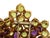 41ct Diamond Peridot & Amethyst 18k Yellow Gold Large Flower Brooch For Sale In Miami - Image 6 of 7