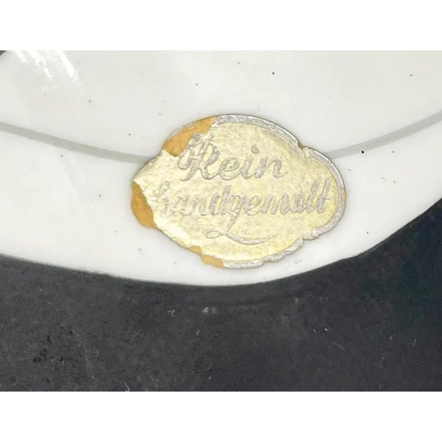 German New Look Porcelain Plate from Ilmenau Graf Von Henneberg, 1960s For Sale - Image 4 of 5