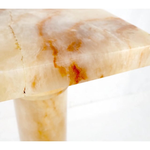 Vintage Round Turned Onyx Pedestal Stand For Sale - Image 12 of 13