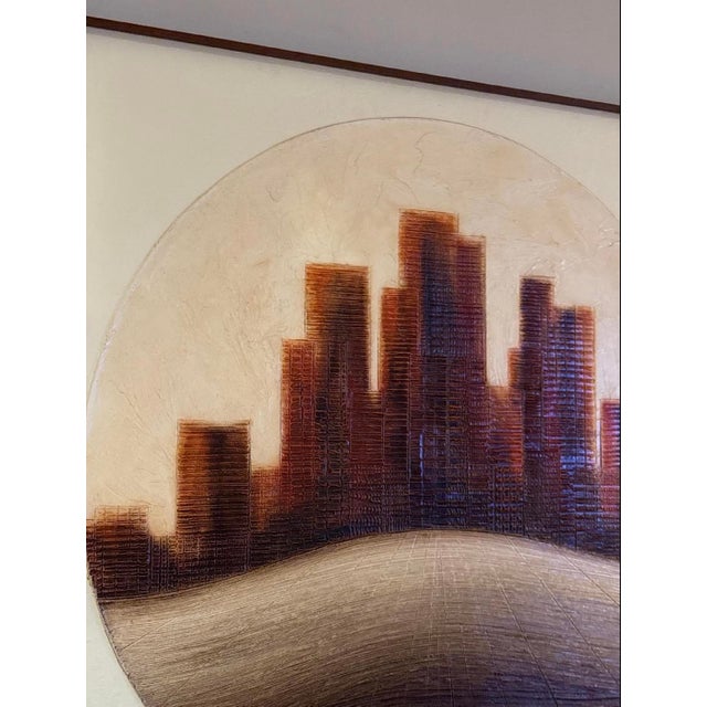 Spectacular Mid-Century Modern Painting by Seattle Artist Russell. This is either the work of Jim Russell or Earl "Rusty"...