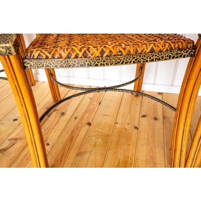 Vintage Bohemian Glass Dining Table and Armchairs, 1970s, Set of 5 For Sale - Image 13 of 18
