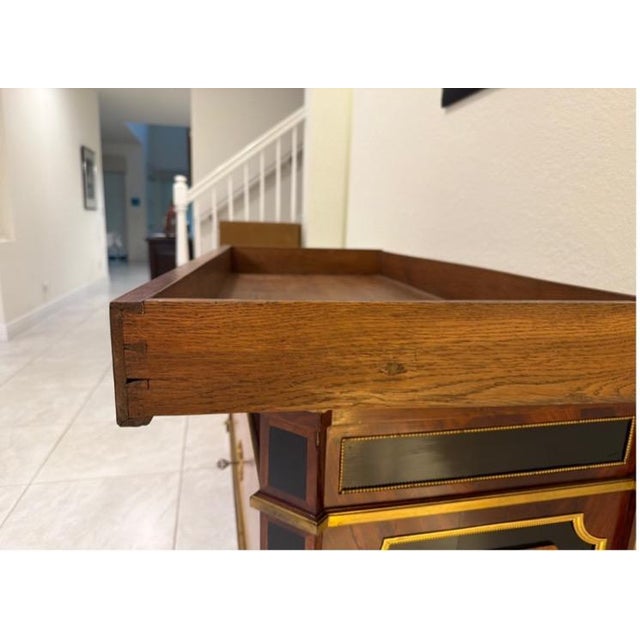 1900-1909 French Louis XVI-Style Flat-Front Commode With Marble Top For Sale In Miami - Image 6 of 6