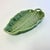 1990s Vintage Boho Chic Portuguese Bordallo Pinheiro Trompe L’Oeil Banana Leaf Serving Dish For Sale - Image 13 of 16