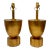 Currey & Co. Modern Gold Leaf Finished Table Lamps Pair as Is For Sale