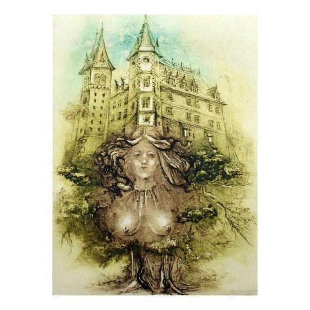 Barbara Rosiak, Daphne, Etching on Paper, 1985 For Sale