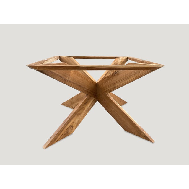 Andrianna Shamaris Round Shell Inlaid Teak Wood Dining Table For Sale - Image 14 of 18