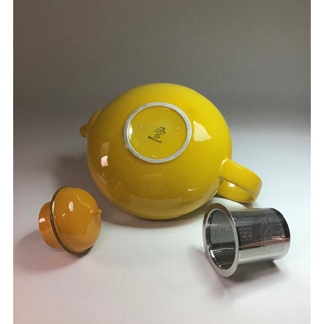 Yellow Ceramic Teapot by Inger Persson for Rörstrand, 1960s For Sale - Image 9 of 11
