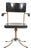 Metal Swivel Desk Chair with Molded Plywood Seat and Back by Rudolf Vichr for Vichr a Spol, Prague, Former Czechoslovakia, 1930s For Sale