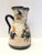 French 19th Century French Glazed Terracotta Pitcher Handmade & Hand-Painted For Sale - Image 3 of 8