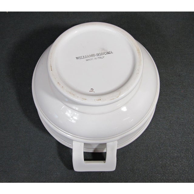 White Antique Williams-Sonoma White Italian Large Soup Tureen, 130 Oz For Sale - Image 8 of 11