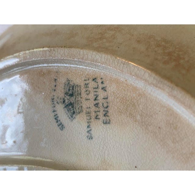 Antique English Teal Transferware Bone Dishes - Set of 4 For Sale - Image 10 of 16