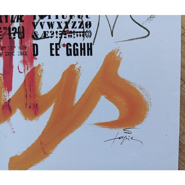 Original Exhibition Poster for Occasio Book Fair after Antoni Tapies, 1974 For Sale - Image 5 of 10