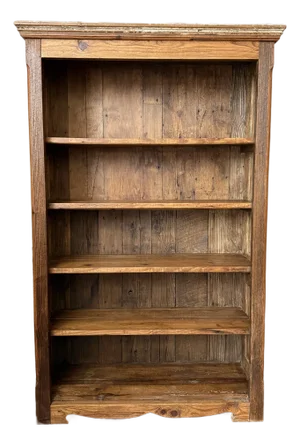 Vintage Rustic Solid Reclaimed Wood Farmhouse Bookcase