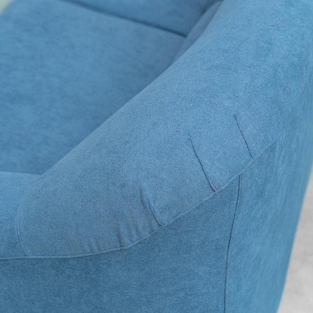 Modular Sofa in Blue Fabric, 1970s, Set of 4 For Sale - Image 10 of 14