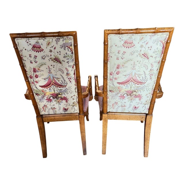 Mid-Century Faux Bamboo/Rattan Dining Set For Sale - Image 16 of 18