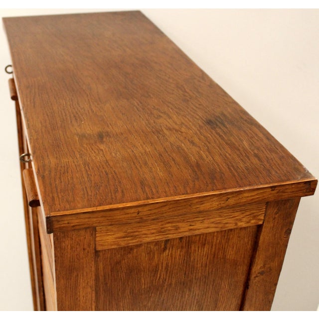 Vintage Filing Cabinet in Oak, 1930s For Sale - Image 9 of 11