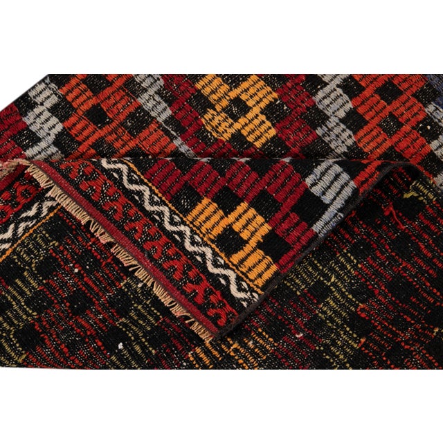 Mid-20th Century Vintage Sumakh Runner Rug 3 X 9 For Sale - Image 4 of 13