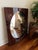 Postmodern 1980s Italian Style Postmodern Sculptural Rosewood Veneer Convex Wall Mirror For Sale - Image 3 of 9