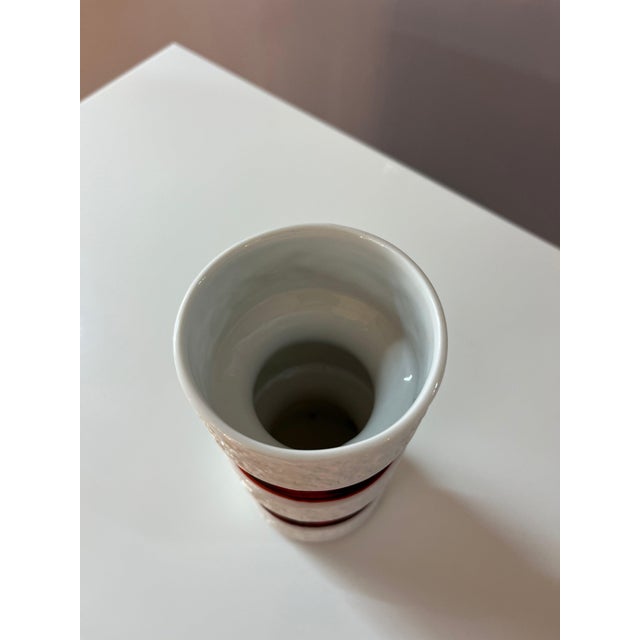 Ceramic Vase in Red and Black from Royal Porcelain Bavaria KPM For Sale - Image 7 of 9