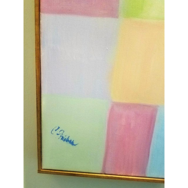 Wood Contemporary Original Multi-Colored Abstract by Christine Frisbee - "Patchwork" For Sale - Image 7 of 10