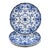 English New Wharf Pottery Conway Pattern Flow Blue Plates, Circa 1890, Set of Four For Sale