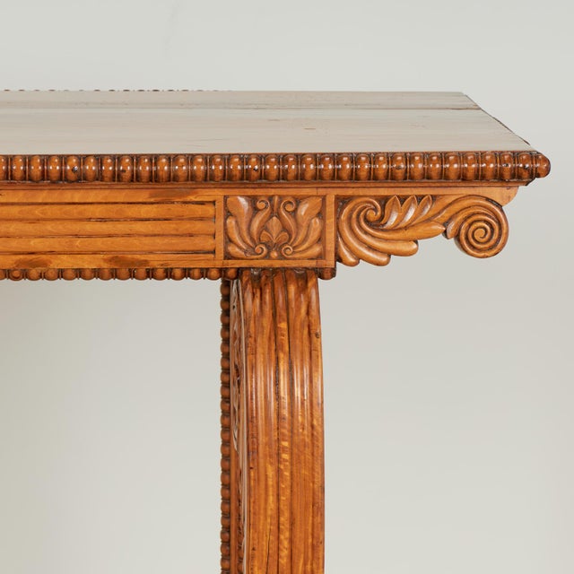 Early 19th Century Antique Anglo Indian Teak Console Table For Sale - Image 5 of 16
