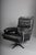 Set of Vintage Lounge Chair and Ottoman in Black Leather by Arne Norell, 1960s For Sale - Image 10 of 18