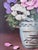 Vintage Original Flower Oil Painting, Signed Floral Still Life For Sale - Image 12 of 12