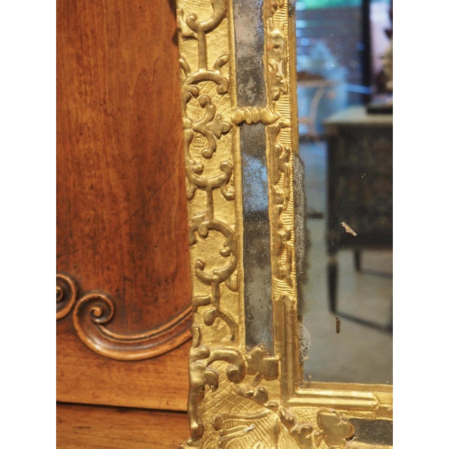 Wood 18th Century French Parecloses Giltwood Mirror, the Pelican in Her Piety For Sale - Image 7 of 15