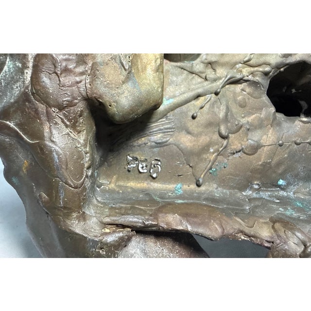 Vintage Daniel Vance Bronze Brutalist Sculpture Statue Disarticulated Baby Doll For Sale - Image 13 of 14