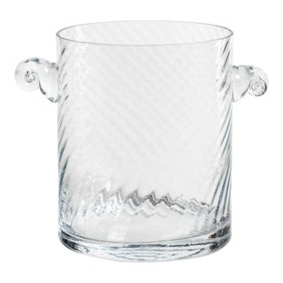 Harrow Swirl Glass Ice Bucket For Sale