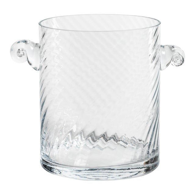 Harrow Swirl Glass Ice Bucket For Sale