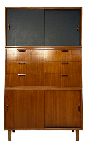 Mid-Century Danish Three-Piece Teak Cabinet, 1960s