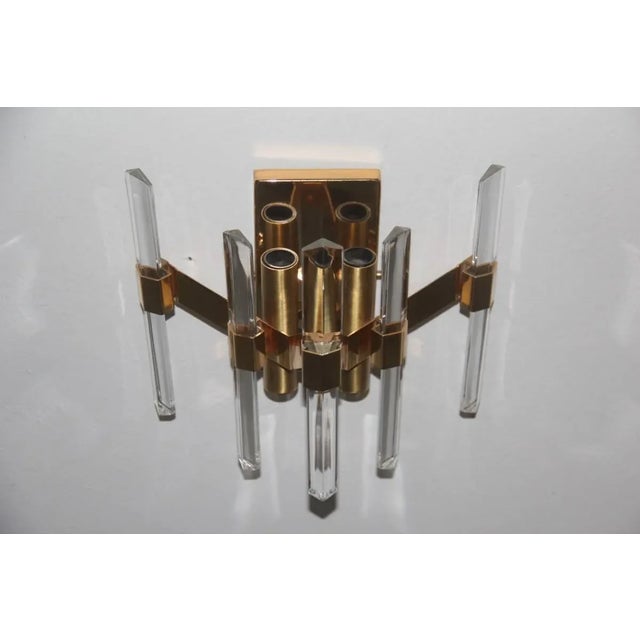 Gaetano Sciolari Vintage Sconce by Gaetano Sciolari For Sale - Image 4 of 7