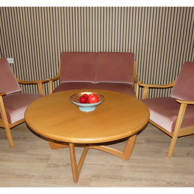 Mid-Century Modernist Easy Armchair in Light Wood, 1950s-1960s For Sale - Image 12 of 13