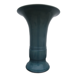 Vintage Blue Crackleware Vase