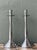 Vintage Stepped Base Chrome Candlesticks For Sale In West Palm - Image 6 of 12