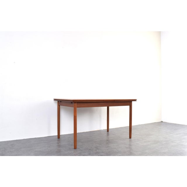 Mid-Century Modern Danish Extendable Dining Table in Teak, 1960s For Sale - Image 6 of 17