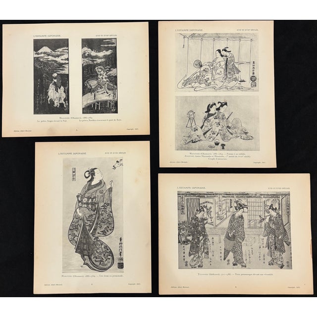 Japanese Prints by 17th & 18th Century Artists, Collected by Gaston Migeon, Louvre Museum Curator, 1923 Vol 1 For Sale - Image 11 of 18