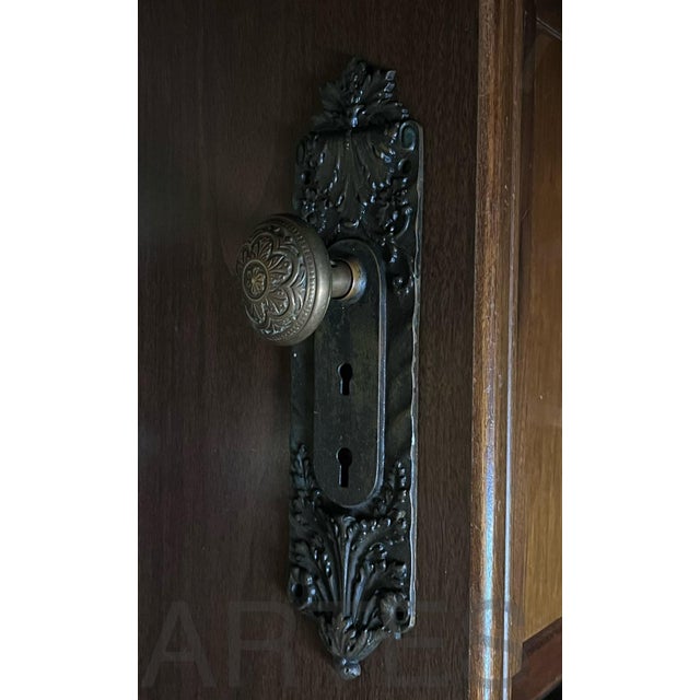 Early 1900s Antique Bronze Door Plate by Russell & Erwin For Sale - Image 6 of 6