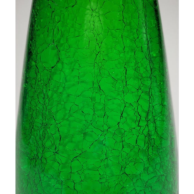 Jade 1950s Mid Century Blenko Decanter For Sale - Image 8 of 14