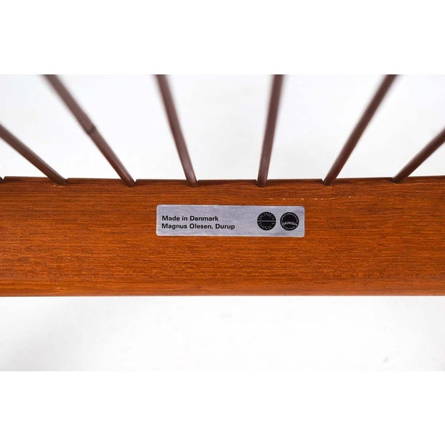 Wood Set of Teak Paper Knife Armchair by Kai Kristiansen for Magnus Olesen, 1960s For Sale - Image 7 of 9