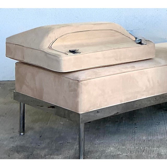 Vintage Chrome and Fabric Daybed For Sale - Image 12 of 12