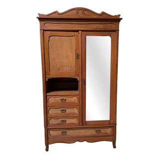 Antique Art Nouveau Linen Cupboard, 1910 For Sale