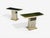 Pair Maison Jansen Painted and Eglomise Emerald Green Glass Top Console Tables For Sale - Image 10 of 14