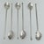 Gorgeous mid-century barware set. This set of six silverplate cocktail stirrer straws/sipper spoons was made in Denmark in...