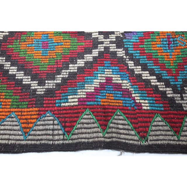 Vintage Anatolian Cicim Kilim With Diamond Motifs – Handwoven Tribal Flatweave -6' 4'' X 8' 4'' For Sale - Image 9 of 13