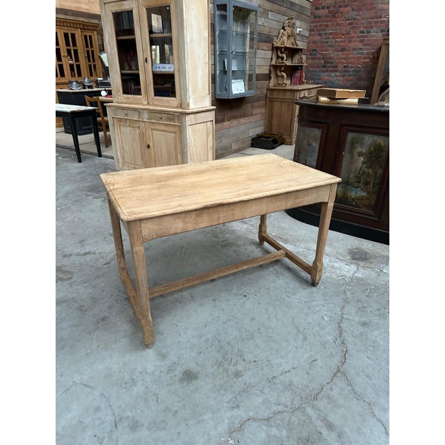 Oak Desk with Drawers, France For Sale - Image 8 of 10