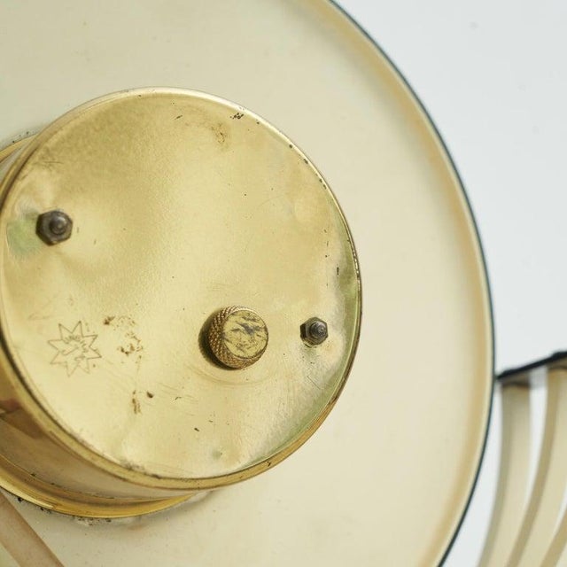 Metal Mid-Century Table Clock in Metal and Brass from Junghans, 1950s For Sale - Image 7 of 10